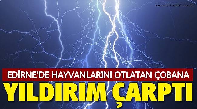 Hayvan Otlatan Çobana Yıldırım Çarptı