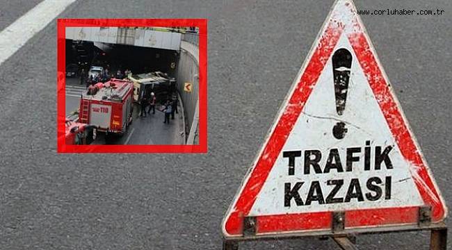 Malkara’da Minibüs Köprüden Aşağı Uçtu