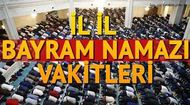 Bayram Namazı Saat Kaçta?