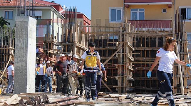 İş Güvenliği Olmayan İnşaattan Düşen İşçi Yaralandı