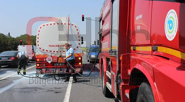 Yakıt Dolu Tanker Yürekleri Ağza Getirdi