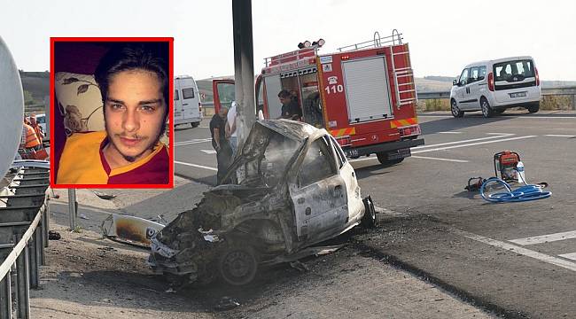 19 Yaşındaki Genç Kazada Yanarak Can Verdi