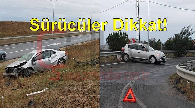 Sürücüler Dikkat! Bu Yolda Kazalar Peş Peşe Geldi