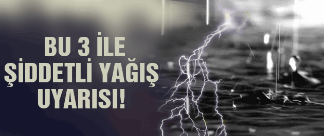 Trakya İçin Meteoroloji Uyardı