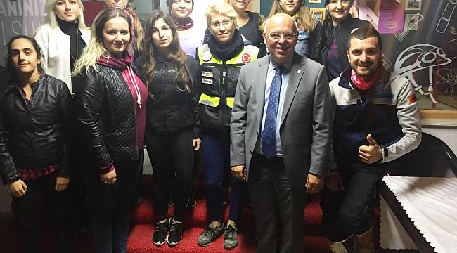 Başkan Eşkinat Kadın Motosikletçiler İle Buluştu