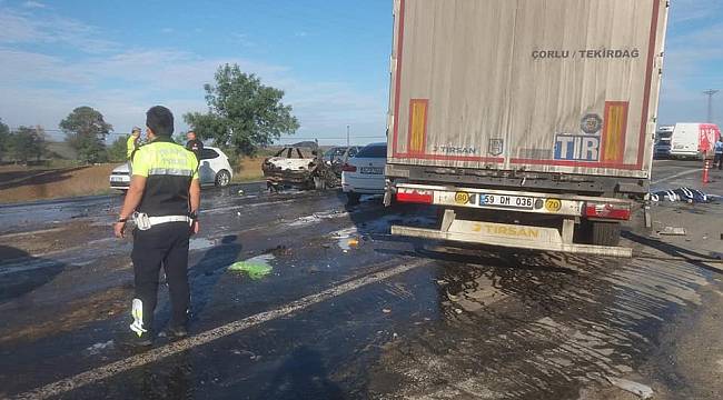 Muratlı’da Feci Kaza, 2 Ölü