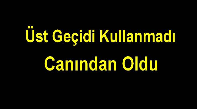 Üst Geçidi Kullanmadı Canından Oldu