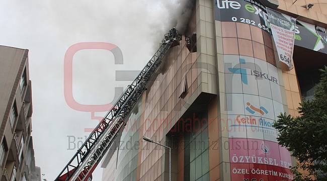 İş Merkezinde Korkutan Yangın