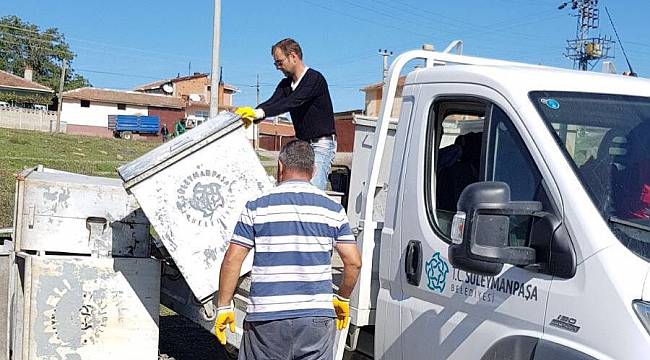 Süleymanpaşa 281 Yeni Çöp Konteynerine Kavuştu