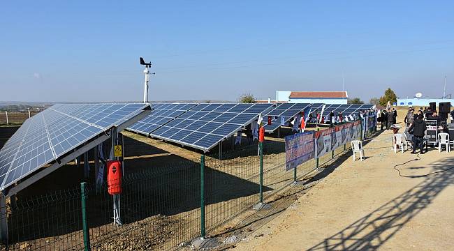 Tekirdağ İlk Güneş Enerjisi Santralini Kurdu