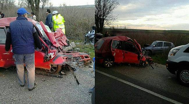 Kırklareli’nde Feci Kaza, 1 Ölü 2 Yaralı