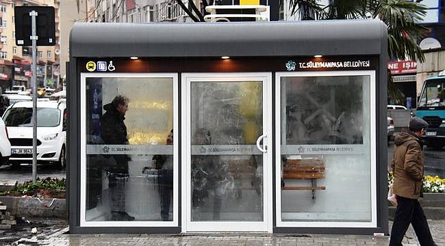 Klimalı Otobüs Durağı Hizmete Girdi