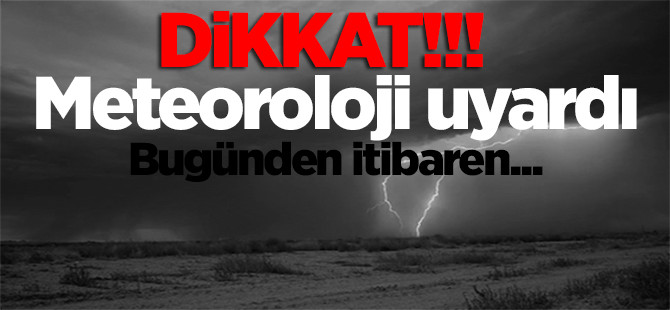 Trakya İçin Meteorolojiden Kritik Uyarı