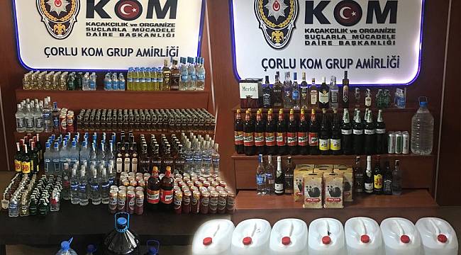 Yeni Yıl Öncesi Kaçak İçki Operasyonu, 5 Gözaltı