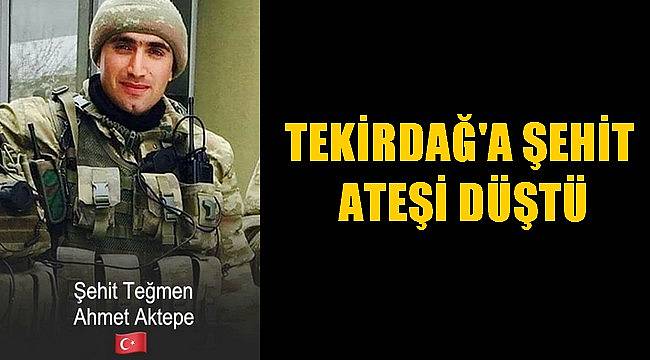 Tekirdağ'a Şehit Ateşi Düştü