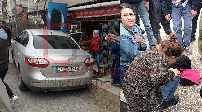 Çocuğa Çarpmamak İçin Bakkal Dükkânına Daldı
