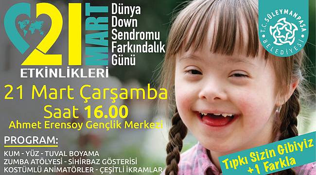 Down sendromlu çocuklar partide buluşacak