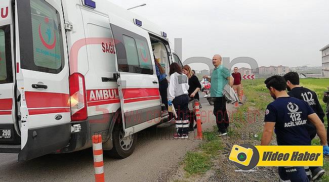 Yoldan Çıkan Otomobil Tarlaya Uçtu, 1 Yaralı