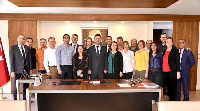 Birim Müdürlerinden Başkan Sarıkurt’a Ziyaret