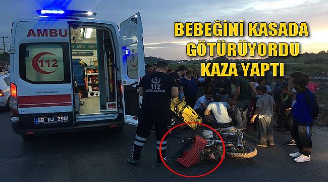 Suriyeli Genç Kasada Götürdüğü Bebeğiyle Kaza Yaptı