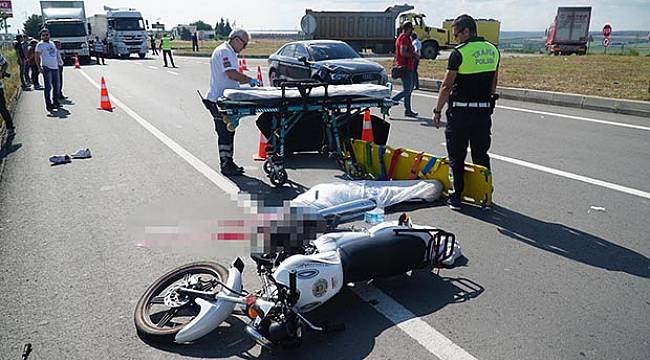 Kazada Motosikletteki Hamile Kadın Öldü, Eşi Yaralandı