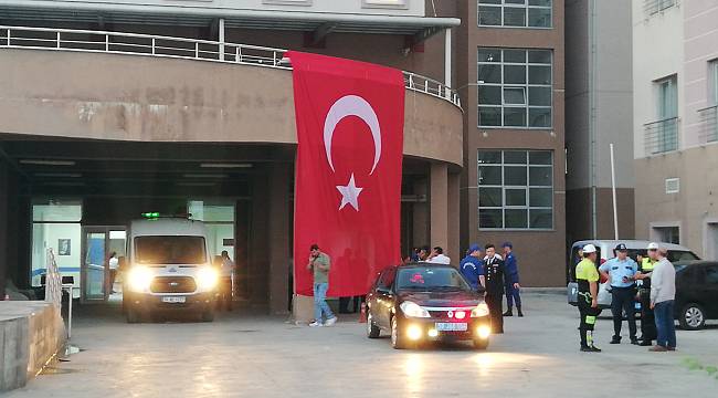 Şehidimizin Naaşı Çorlu'ya Getirildi