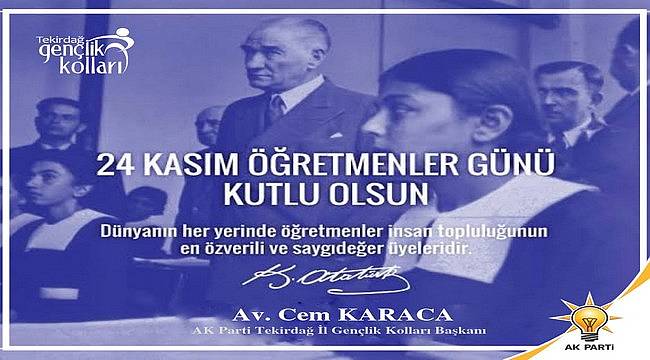 Başkan Karaca Öğretmenler Gününü Kutladı