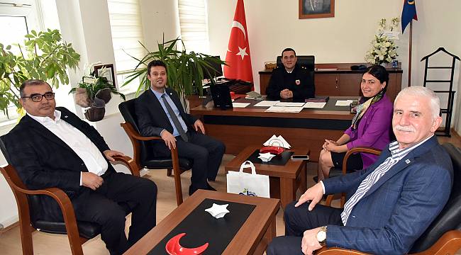 Başkan Sarıkurt'tan Jandarma İlçe Komutanı Korkmaz'a Ziyaret