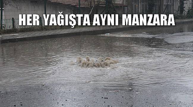 Çorlu’da Alt Yapı Yine Çöktü