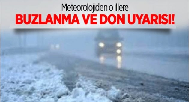 Meteorolojiden Sürücülere Önemli Uyarı