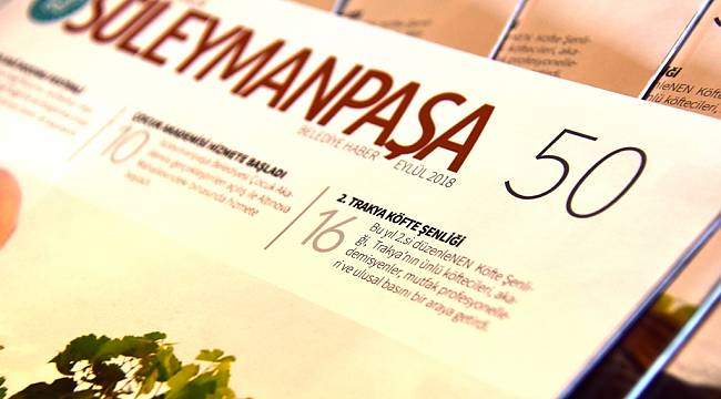Süleymanpaşa Belediye Haber 50. Sayısı ile Raflarda Yerini Aldı