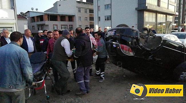 Takla Atan Otomobilde Ölümden Döndüler