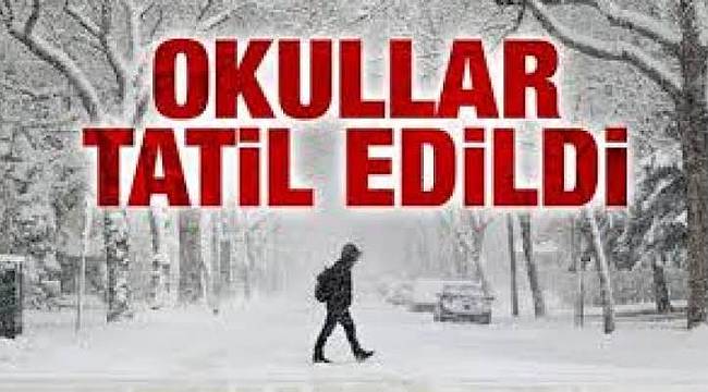 Malkara'da Okullar Tatil Edildi
