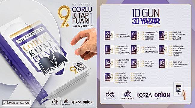 9. Çorlu Kitap Fuarı Başlıyor
