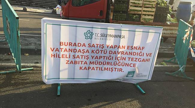 Hileli Mal Satıp Vatandaşlara Hakaret Eden Pazarcının Tezgahı Kapatıldı