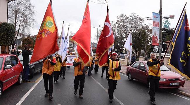 57. Alay Çanakkale'ye Doğru Yola Çıktı