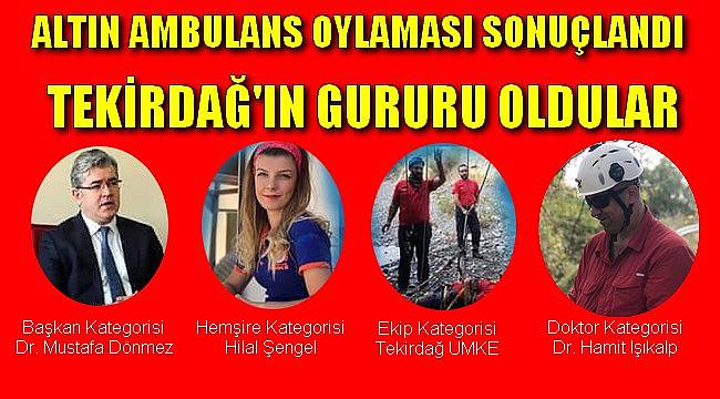 Altın Ambulans Yarışmasında Tekirdağ’a 4 Ödül