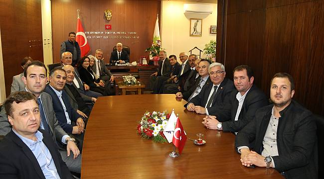 CHP İl Başkanı ve İl Yöneticilerinden Başkan Yüksel’e Ziyaret