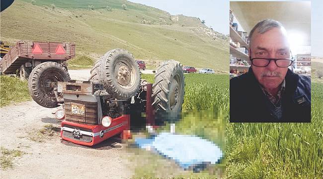 Freni Boşalan Traktör Devrildi, 1 Ölü