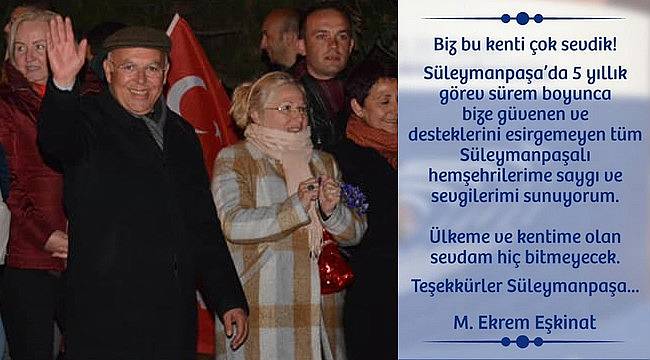Kurucu Başkandan Veda Mesajı