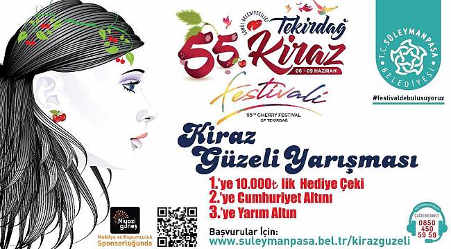 Tekirdağ’ın En Güzel Kızı Kiraz Festivali’nde Seçilecek