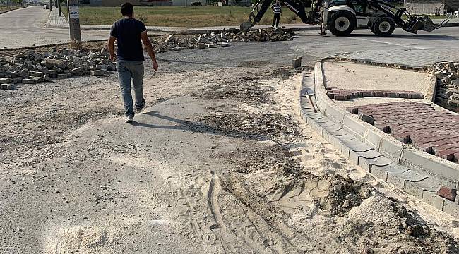 Ergene’de Kilit Taşı Döşeme Çalışmaları Tüm Hızıyla Devam Ediyor