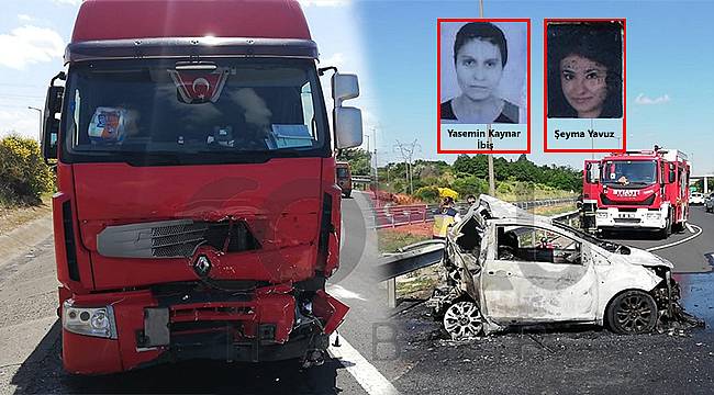 TEM'de Feci Kaza, 5 Kişi Yanarak Öldü