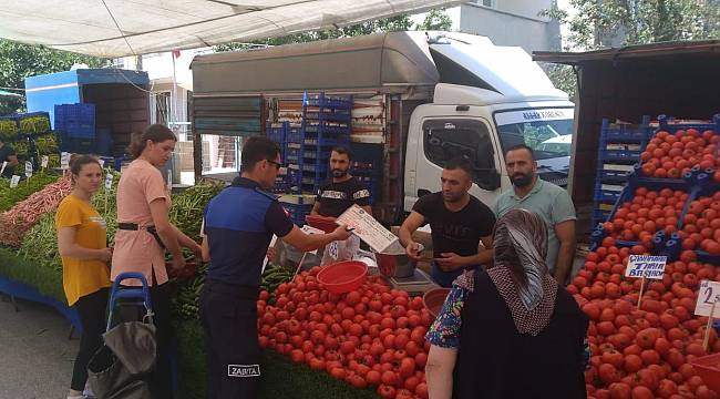 Ergene Zabıtası Pazar Denetimlerinde Bulundu