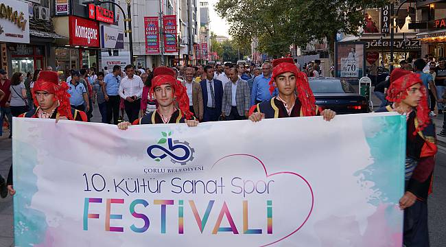 10. Kültür, Sanat ve Spor Festivalimiz Başladı