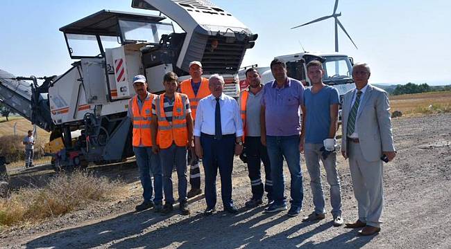 Başkan Kadir Albayrak Yol Yapım Çalışmalarını İnceledi