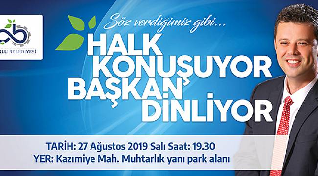 Başkan Sarıkurt Kazımiye Mahalle Sakinleriyle Buluşacak