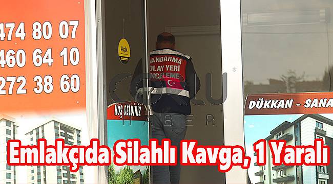 Emlakçıda Silahlı Kavga, 1 Yaralı