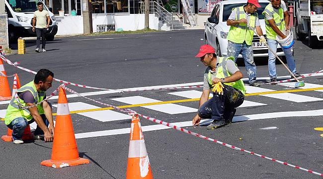 Engelli Yaya Geçidi Çalışmaları Devam Ediyor