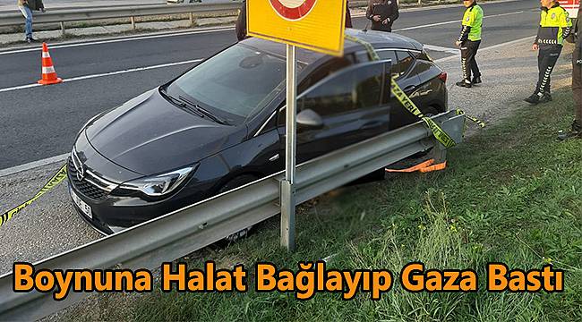 Boynuna Halat Bağlayıp Gaza Bastı